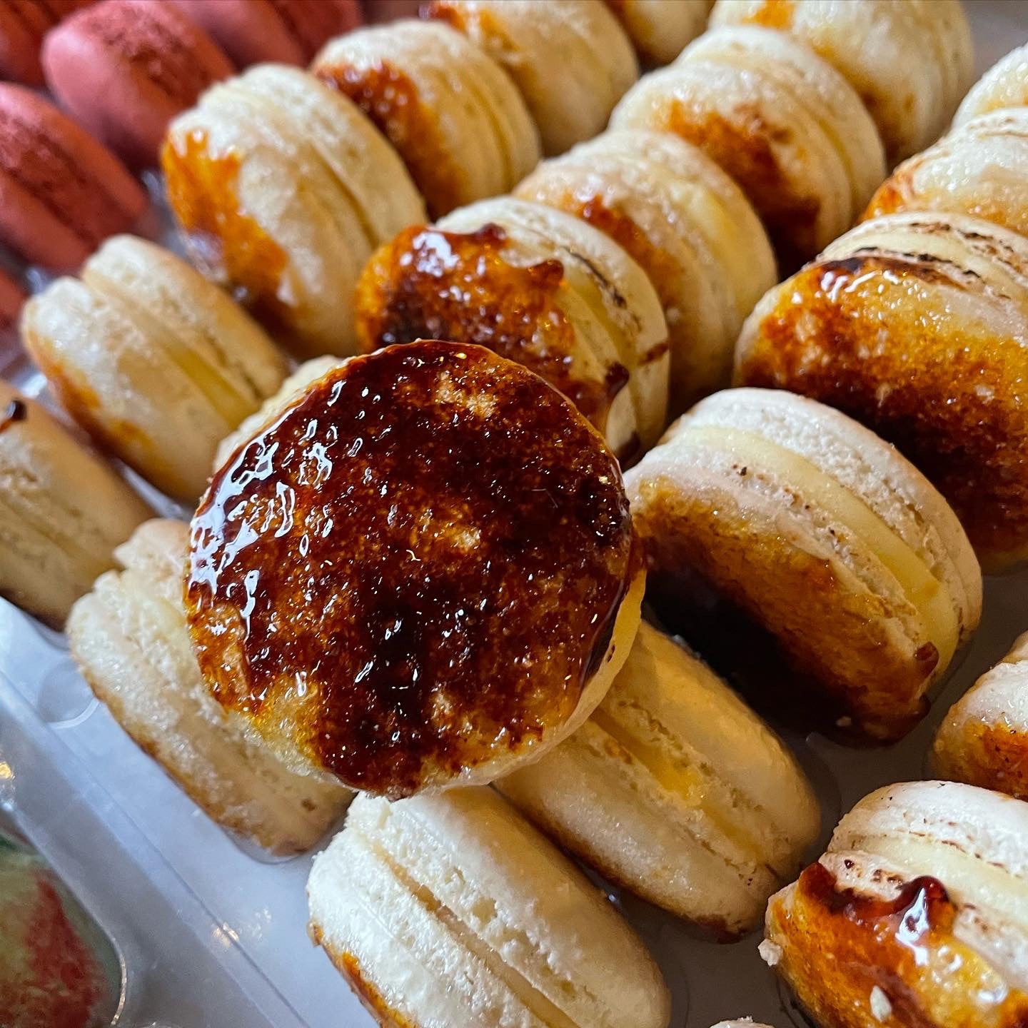 Signature Crème Brûlée macarons - Box of 25