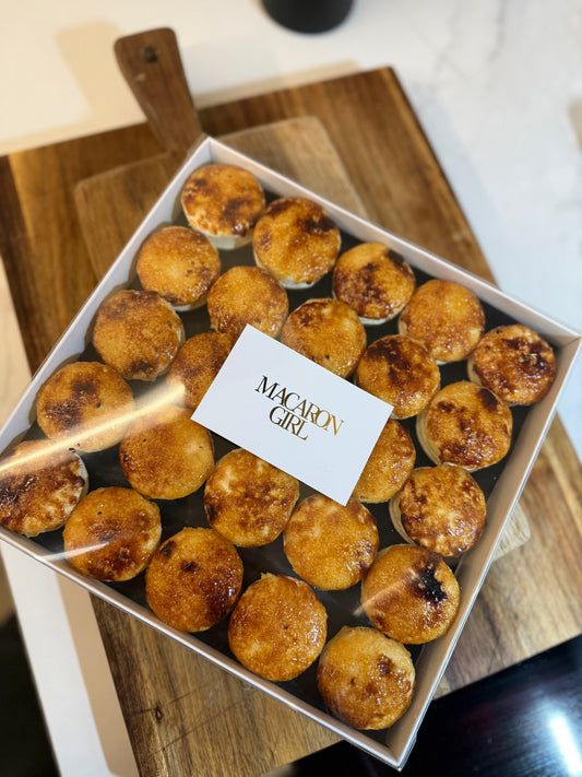 Signature Crème Brûlée macarons - Box of 25